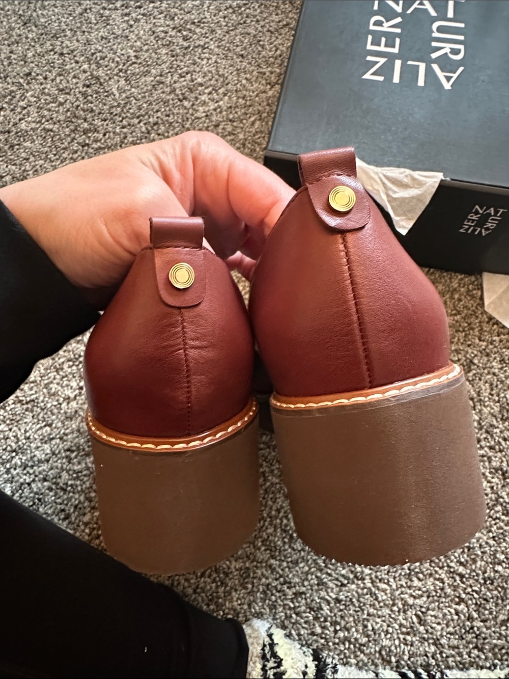 Darry Cappuccino Leather Women’s Loafers - Cappuccino - Picture 4 of 5